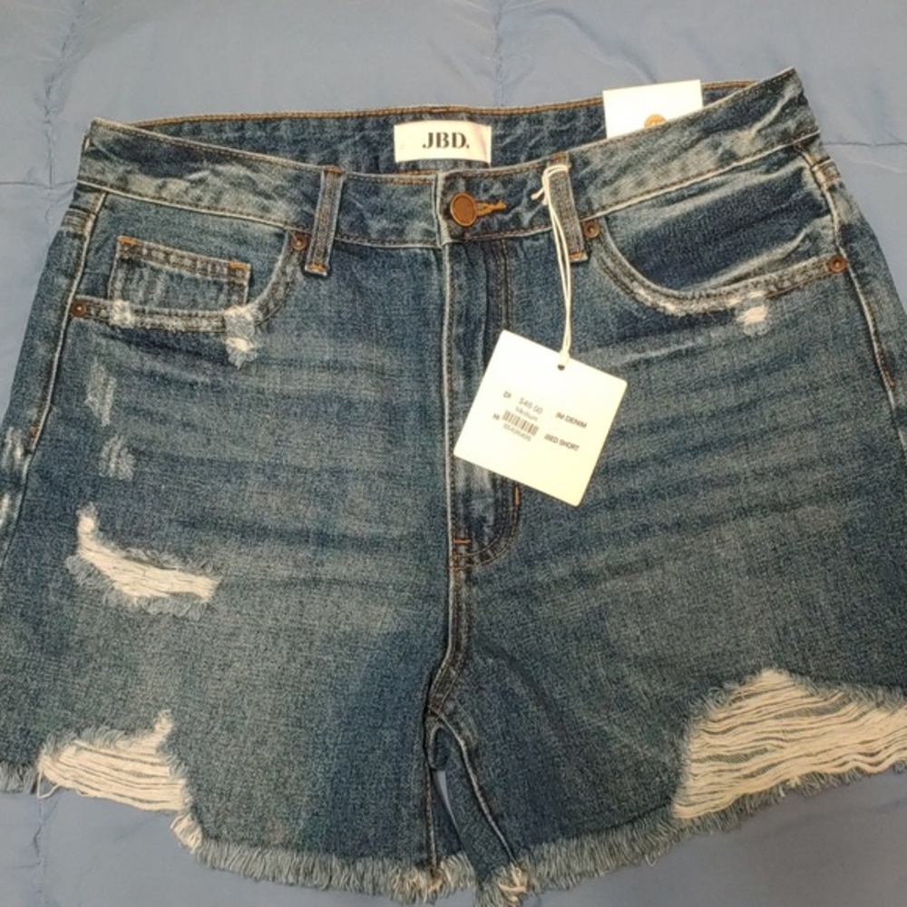 JBD Distressed Denim Shorts by Just Black Denim